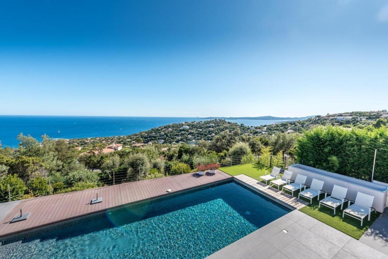 Вилла Vue Panoramique Sur La Baie De St Tropez Лес-Иссамбр Экстерьер фото