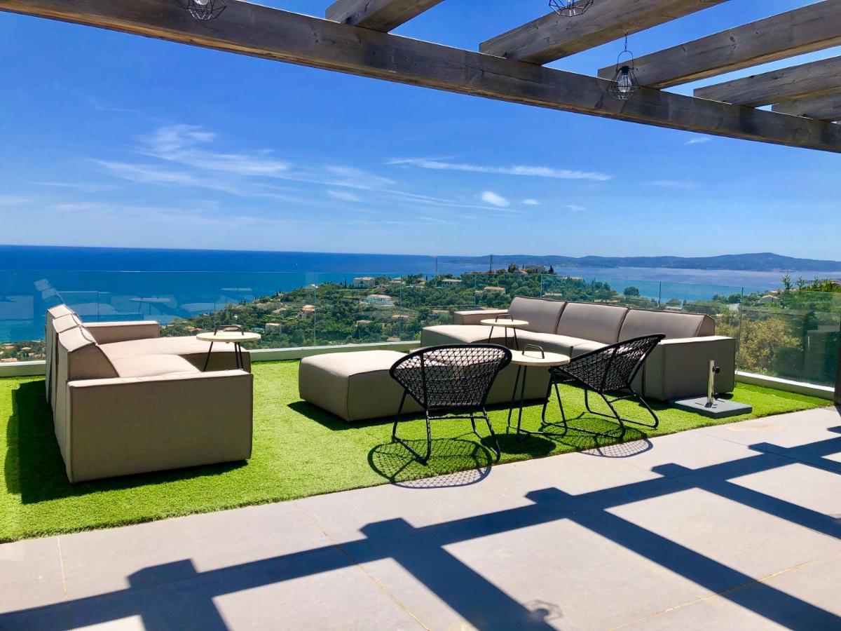 Вилла Vue Panoramique Sur La Baie De St Tropez Лес-Иссамбр Экстерьер фото