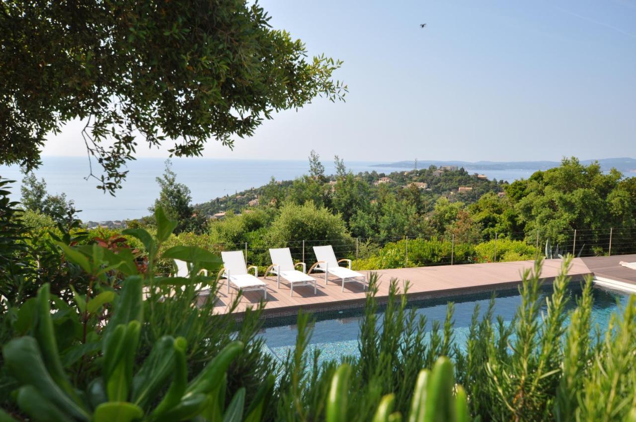 Вилла Vue Panoramique Sur La Baie De St Tropez Лес-Иссамбр Экстерьер фото